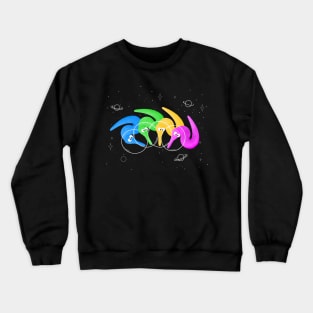Space Worms on a string Crewneck Sweatshirt